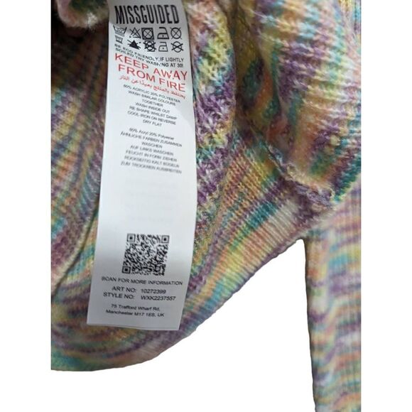 Misguided space dye cardigan with cherry detail US 6/8 new - Picture 6 of 8